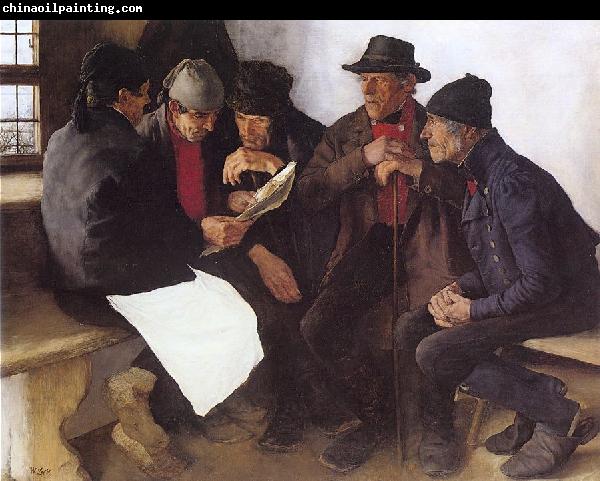 Leibl, Wilhelm Peasants in Conversation