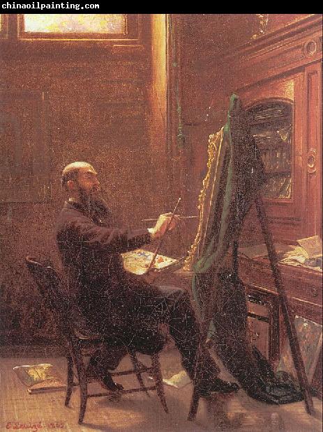 Leutze, Emmanuel Gottlieb Worthington Whittredge in his Tenth Street Studio