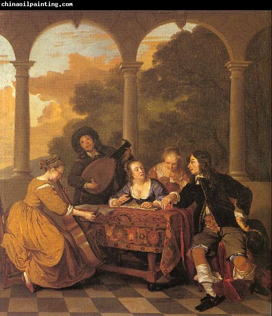 Loo, Jacob van Musical Party on a Terrace