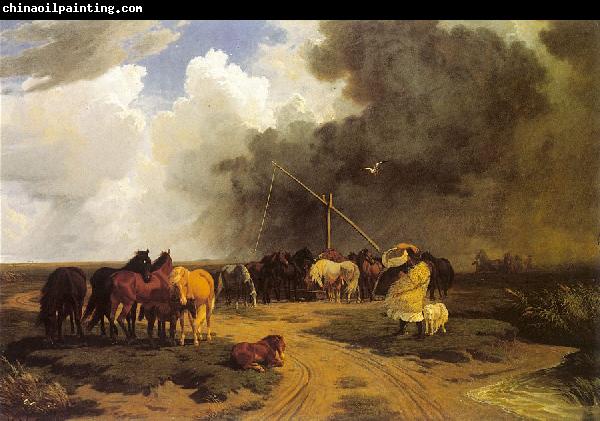 Lotz, Karoly Stud in a Thunderstorm