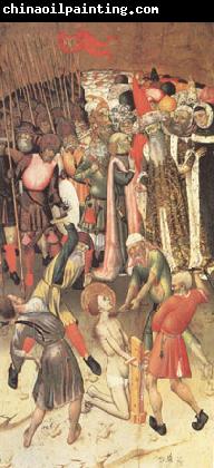 MARTORELL, Bernat (Bernardo) Two Scenes from the Legend of ST.George The Flagellation The Saint Dragged through the City (mk05)