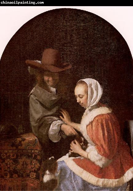 MIERIS, Frans van, the Elder Teasing the Pet