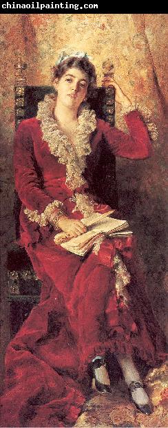 Makovsky, Konstantin Portrait of Julia Makovskaya, The Artist's Wife