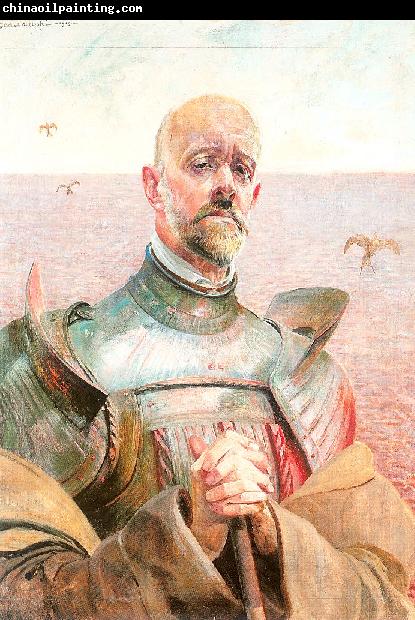 Malczewski, Jacek Self-Portrait in Armor