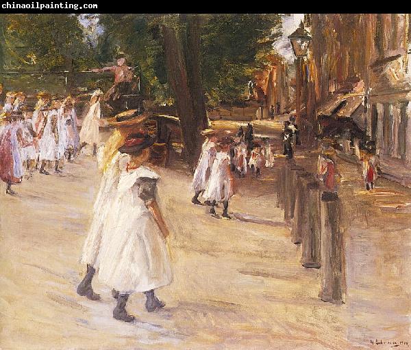 Max Liebermann On the Way to School in Edam