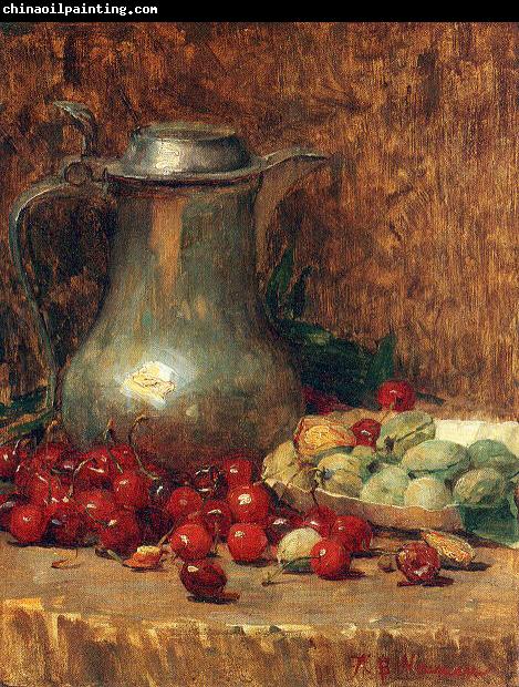 Newman, Willie Betty Pewter Pitcher and Cherries