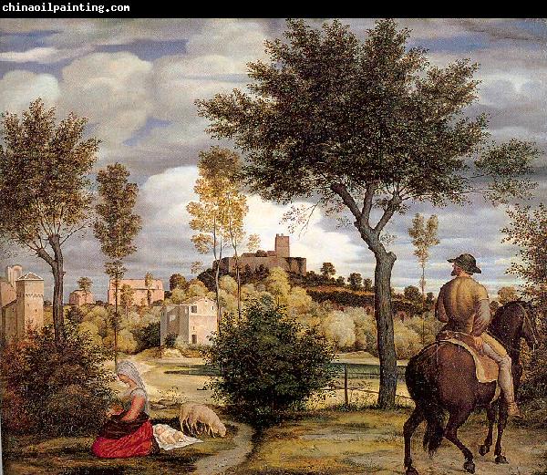 Olivier, Woldemar Friedrich Ideal Landscape with Horseman