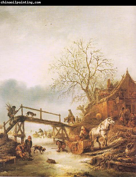 Ostade, Isaack Jansz. van A Winter Scene with an Inn