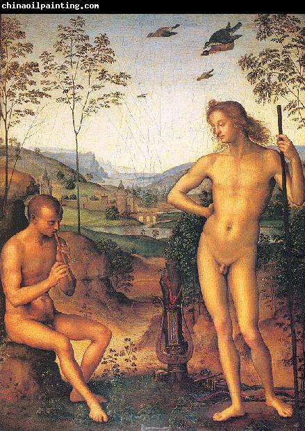 PERUGINO, Pietro Apollo and Marsyas