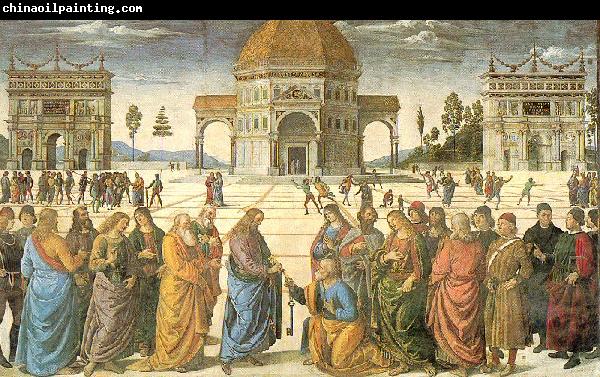 PERUGINO, Pietro Christ Giving the Keys to St. Peter