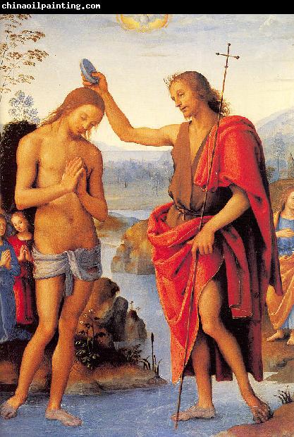 PERUGINO, Pietro The Baptism of Christ