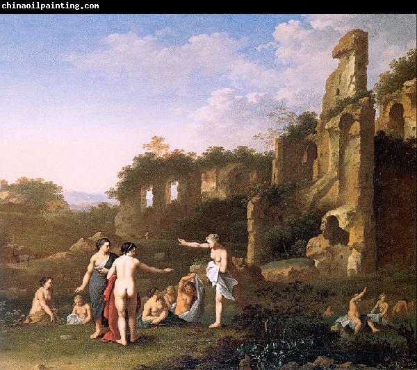 POELENBURGH, Cornelis van Women Bathing in a Landscape