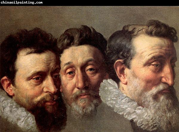 POURBUS, Frans the Younger Head Studies of Three French Magistrates