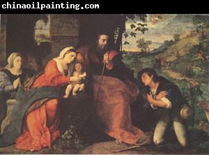 Palma Vecchio The Adoration of the Shepherds with a Donor (mk05)