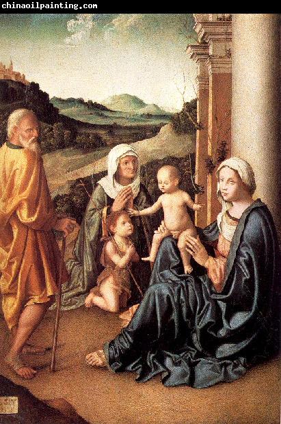 Palmezzano, Marco Holy Family with Saint Elizabeth and the Infant Saint John