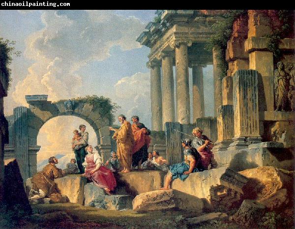 Panini, Giovanni Paolo Ruins with Scene of the Apostle Paul Preaching