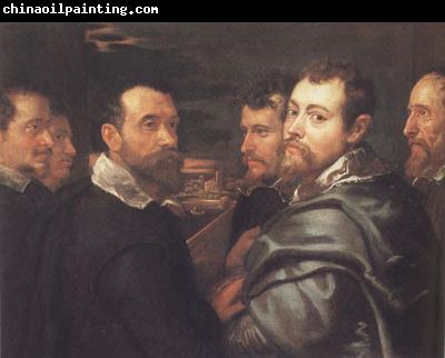 Peter Paul Rubens Peter Paul and Pbilip Rubeens with their Friends or Mantuan Friendsship Portrait (mk01)