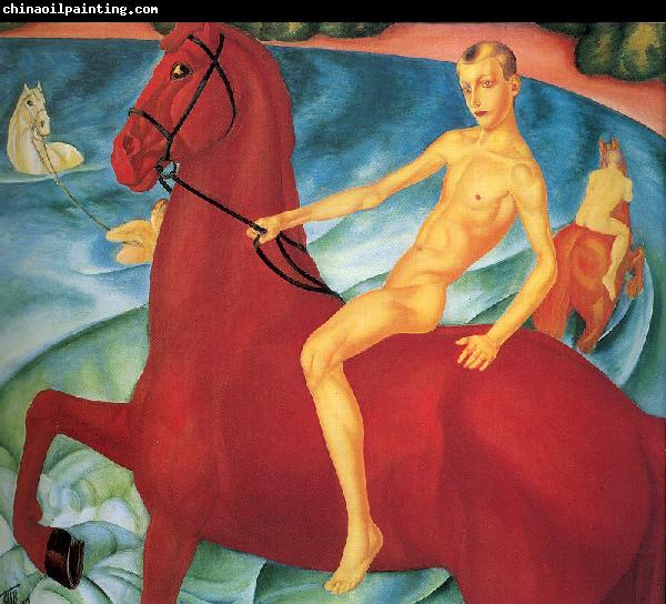 Petrov-Vodkin, Kozma Bathing the Red Horse