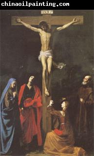 TOURNIER, Nicolas The Crucifixion with St.Vincent de Paul (mk05)