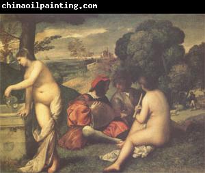 Titian Concert Champetre(The Pastoral Concert) (mk05)