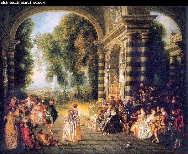 WATTEAU, Antoine The Pleasures of the Ball