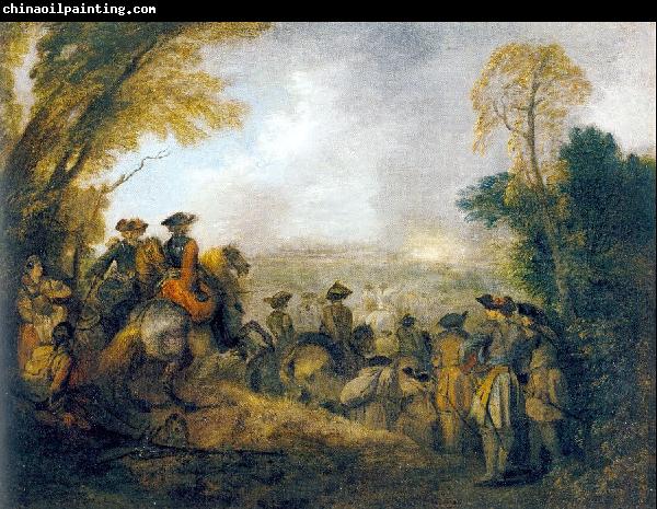 WATTEAU, Antoine On the March