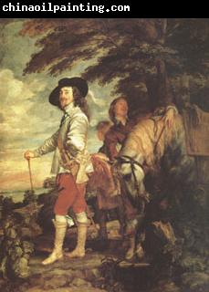 Anthony Van Dyck Charles I King of England Hunting (mk05)