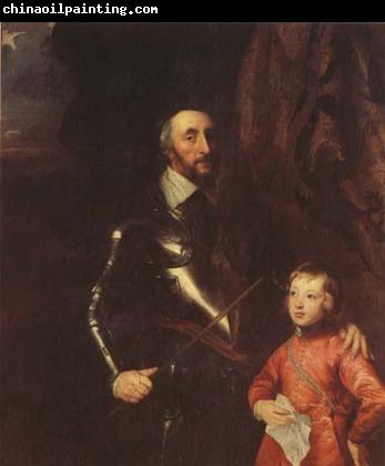 Anthony Van Dyck The Count of Arundel and his son Thonmas (mk08)