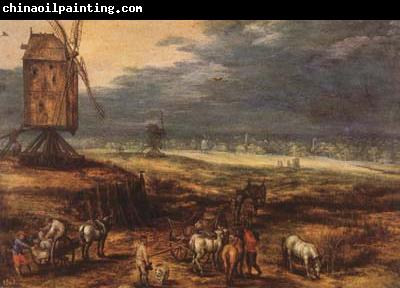 BRUEGHEL, Jan the Elder Landscape with Windmills (mk08)