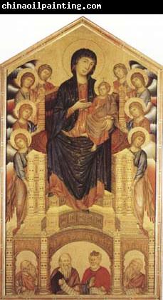 Cimabue Madonna and Child Enthroned with Angels and Prophets (mk08)