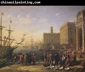 Claude Lorrain View of a Port with the Capitol (mk05)