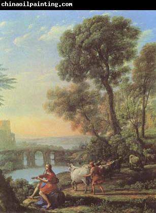 Claude Lorrain Landscape with Apollo and Mercury (mk08)