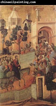 Duccio di Buoninsegna Christ Entering Jerusalem (mk08)