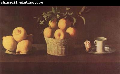 Francisco de Zurbaran Still Life with Lemons,Oranges and Rose (mk08)