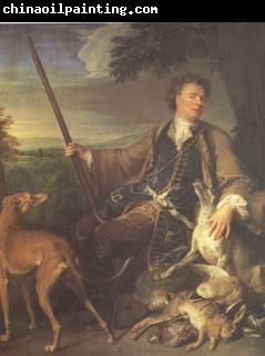 Francois Desportes Portrait of the Artist in Hunting Dress (mk05)