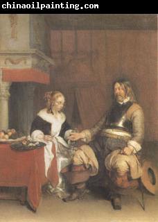 Gerard Ter Borch The Military Admirer (mk05)