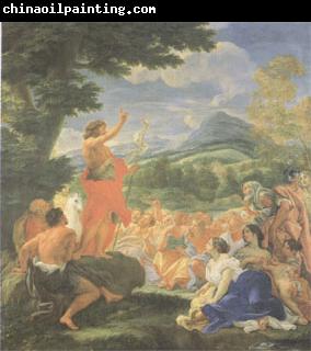 Giovanni Battista Gaulli Called Baccicio St John the Baptist Preaching (mk05)