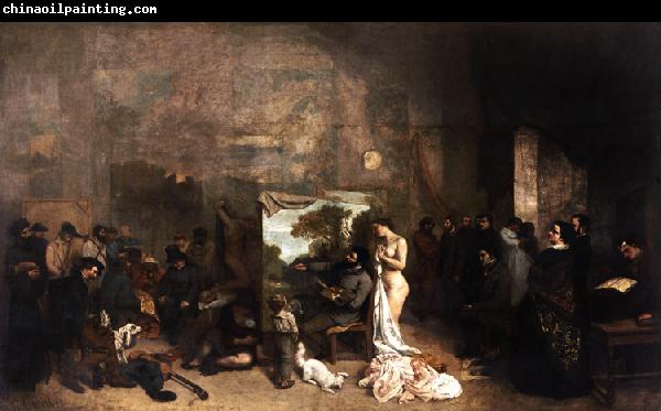 Gustave Courbet The Painter's Studio A Real Allegory (mk09)