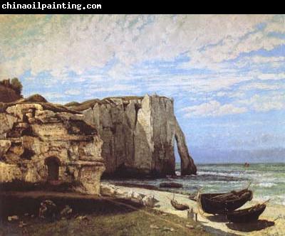 Gustave Courbet The Cliff at Etretat after the Storm (mk09)