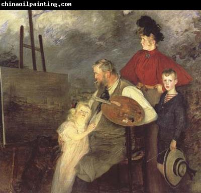 Jacques-Emile Blanche The Thaulow Family (mk06)