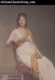 Jacques-Louis  David Madame de Verninac,nee Henriette Delacroix,Sister of Eugene Delacroix,date Anno Septimo (mk05)