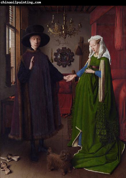 Jan Van Eyck Giovanni Arnolfini and His wife Giovanna Cenami (mk08)