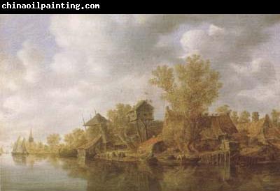 Jan van Goyen River Landscape (mk08)