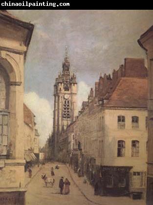 Jean Baptiste Camille  Corot Le beffroi de Douai (mk11)