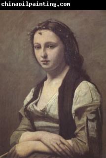 Jean Baptiste Camille  Corot Woman with a Pearl (mk05)