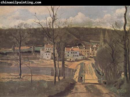 Jean Baptiste Camille  Corot Les Maisons Cabassud a Ville-d'Avray (mk11)