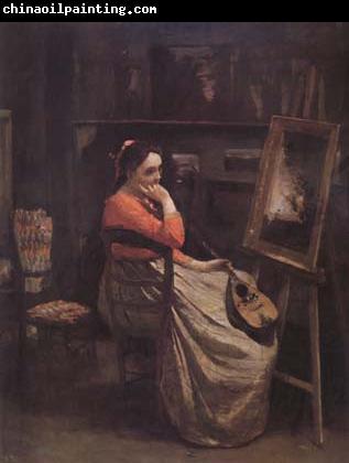 Jean Baptiste Camille  Corot L'atelier (mk11)