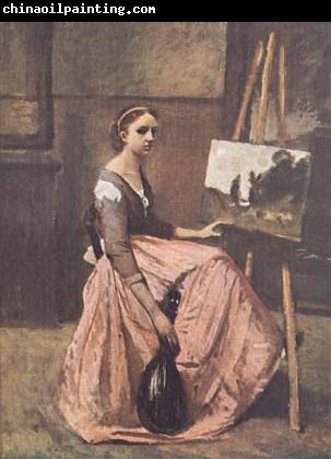 Jean Baptiste Camille  Corot L'atelier (mk11)