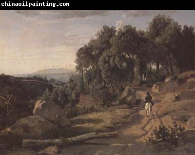 Jean Baptiste Camille  Corot Vue pres de Volterra (mk11)