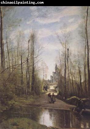 Jean Baptiste Camille  Corot L'eglise de Marissel (mk11)